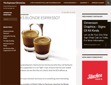 Tablet Screenshot of espressochronicles.com